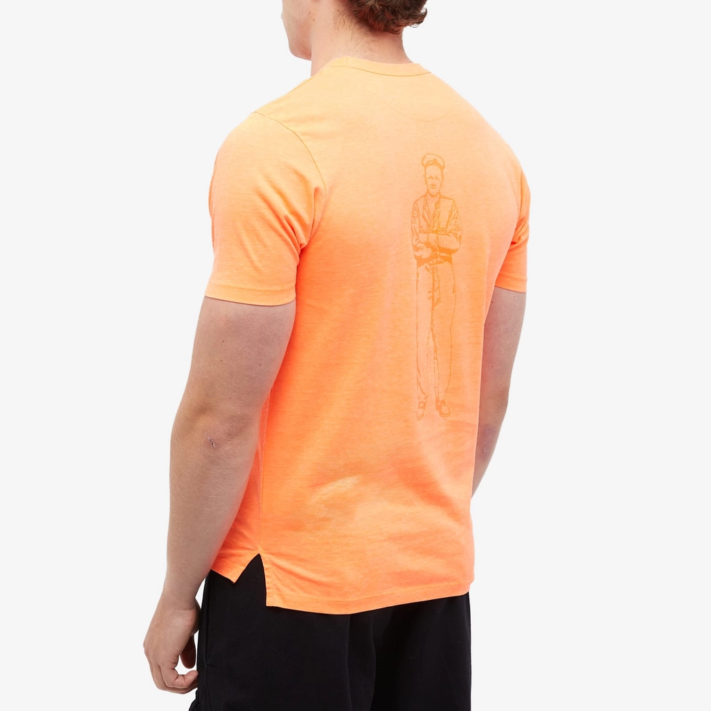 CP Company END. x  Men's ‘Adapt’ Plated Fluo Jersey T-shirt Orange